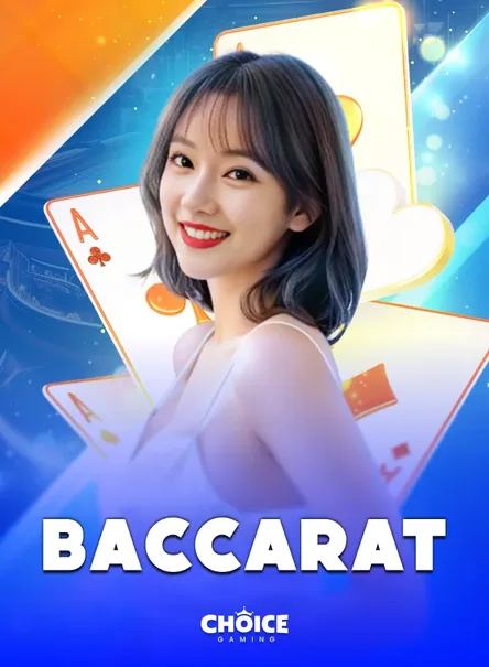 ภาพปกเกม Baccarat รูปหญิงสาวสวยกำลังถือไพ่